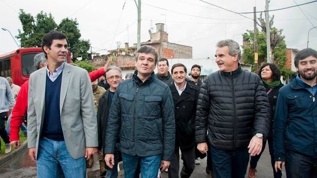 zabaleta recibio el apoyo de rossi y urtubey, que piensa en 2019