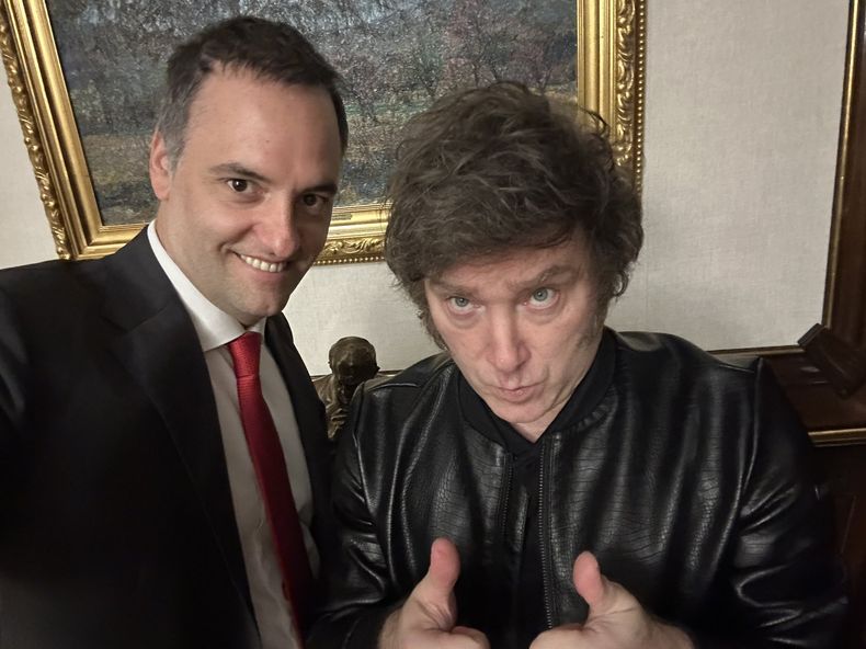 Javier Milei y Manuel Adorni Javier Milei y Manuel Adorni