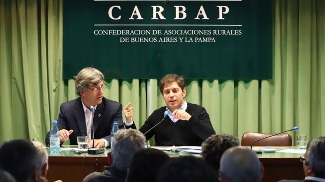 kicillof prometio a ruralistas analizar la cuestion tributaria del sector