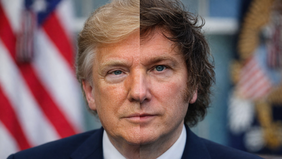 De Donald Trump a Javier Milei (imagen generada con inteligencia artificial).