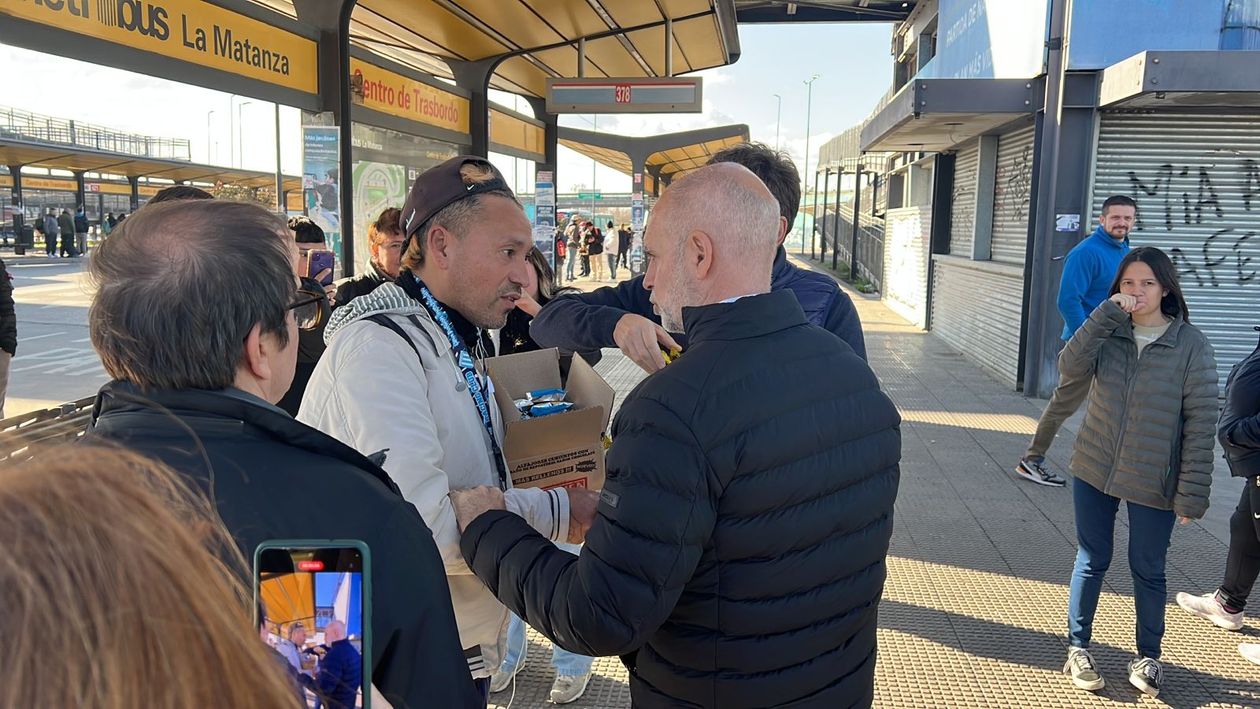 Horacio Rodríguez Larreta estuvo en una recorrida de siete horas en La Matanza.