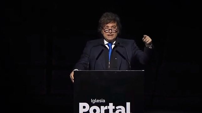 Javier Milei, en Chaco: modo pastor.