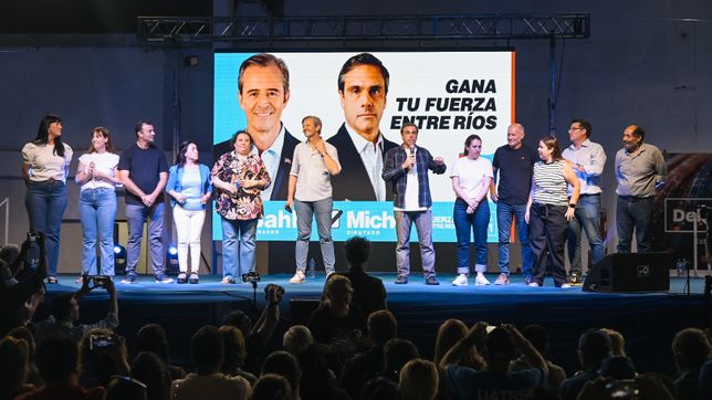 Fuerza Entre Ríos cerró su campaña en Villaguay, con un acto en el centro de la provincia.
