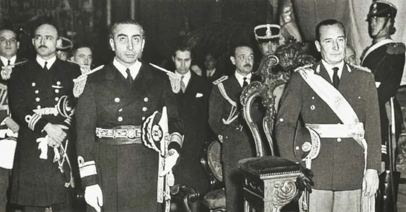 Isaac Rojas y Pedro Eugenio Aramburu, jerarcas de la Revolución Libertadora: la Justicia los declaró responsables de delitos de lesa humanidad por la masacre de José León Suárez.&nbsp;