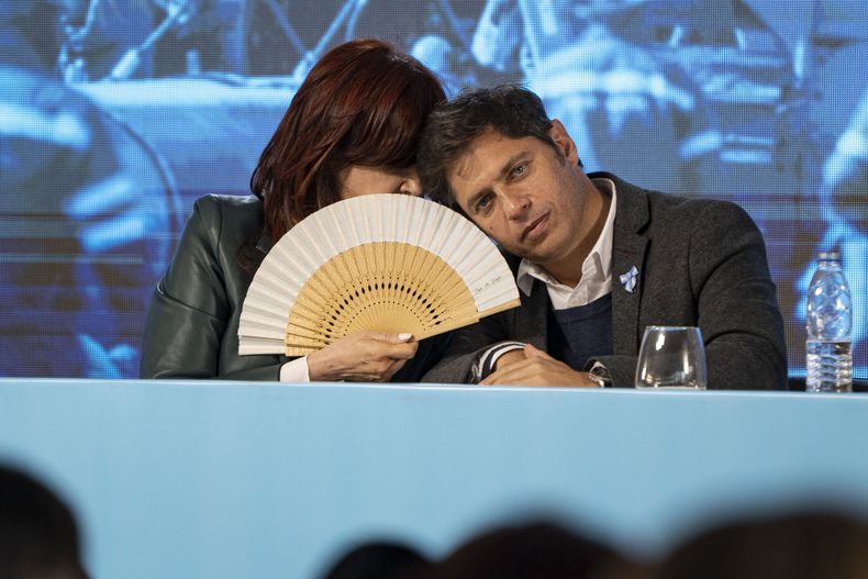 Cristina Fernández de Kirchner y Axel Kicillof.