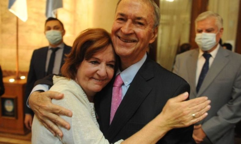 Juan Schiaretti y Alejandra Vigo
