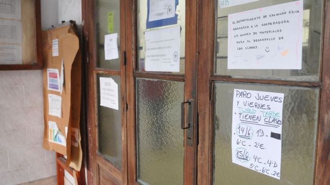 docentes, medicos y judiciales: el paro se siente con fuerza en tierra de vidal