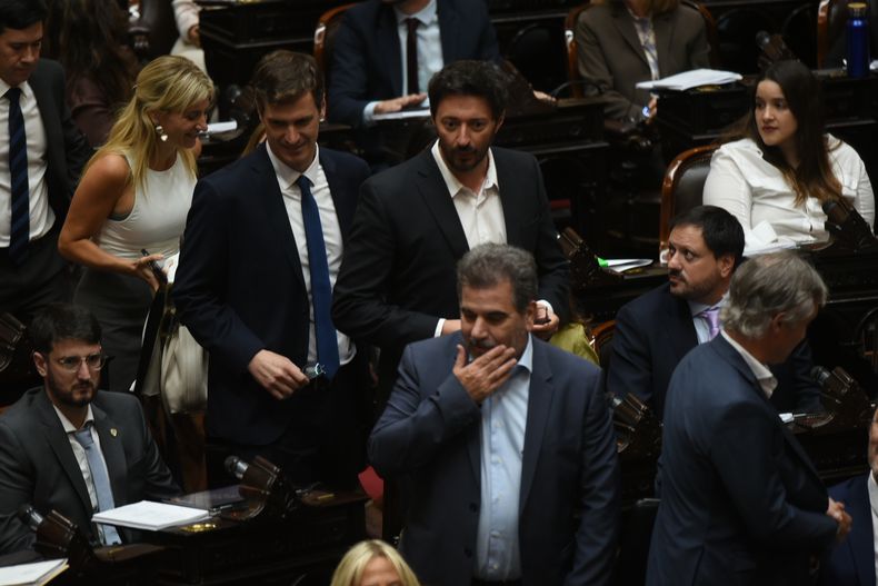 Cristian Ritondo, con el bloque PRO en Diputados, que representa a Mauricio Macri, decisivo para el futuro de Manuel Adorni.&nbsp;