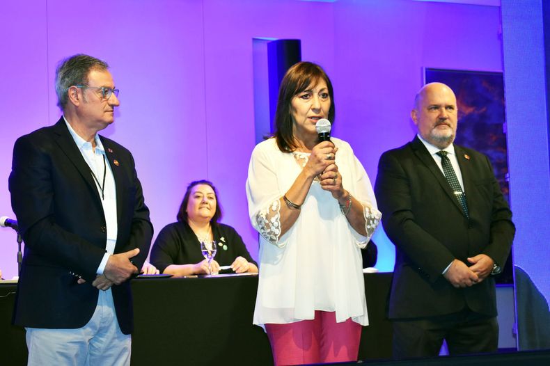 Secretaria General de la Coordinadora Nacional de Cajas de Previsión y Seguridad Social para Profesionales de la República Argentina, y vicepresidenta de la Caja Forense de La Pampa, Sandra Abdo.