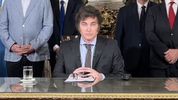 Javier Milei en cadena nacional anunció el decretazo. Javier Milei en cadena nacional anunció el decretazo.