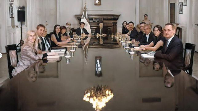 Primera reunión de el gabinete de Javier Milei