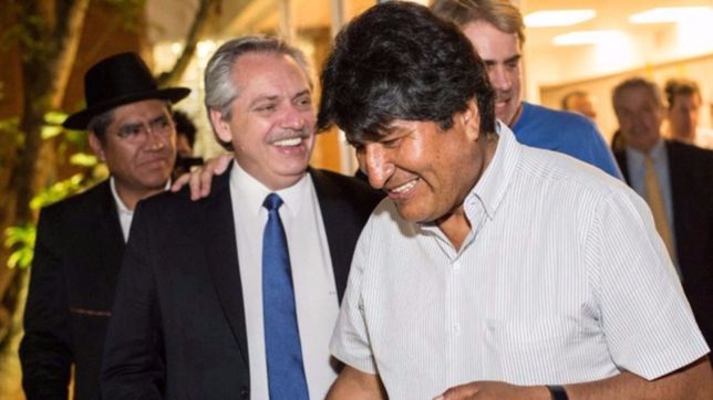 alberto fernandez viajo a la quiaca para despedir a evo morales