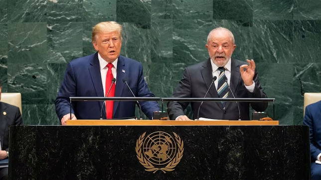 Donald Trump y Luiz Inácio Lula da Silva. La Asamblea General de las Naciones Desunidas es el campo de batalla de la grieta de América.