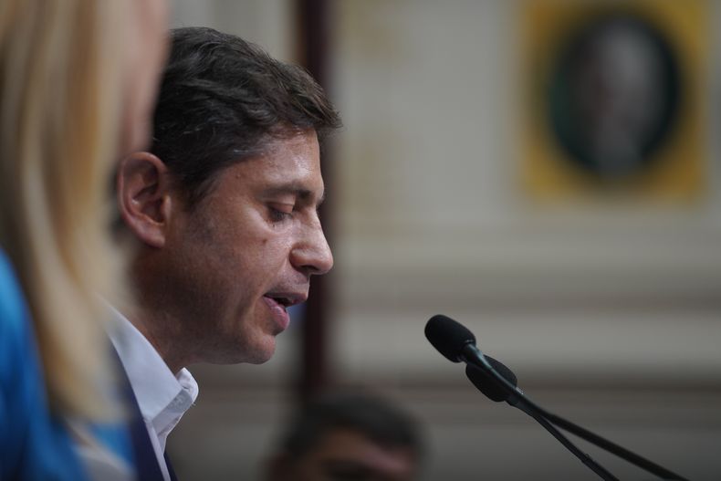 Axel Kicillof en la Legislatura bonaerense.