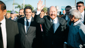 Ariel Caniza, intendente interino de Clorinda y Gildo Insfrán, gobernador de Formosa.