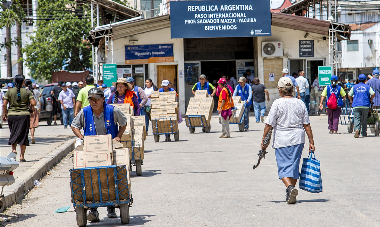 El cruce de Salvador Mazza, en Salta, uno de los más afectados por la medida anunciada por ARCA.