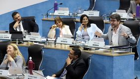Legisladores peronistas en la Legislatura de Río Negro.