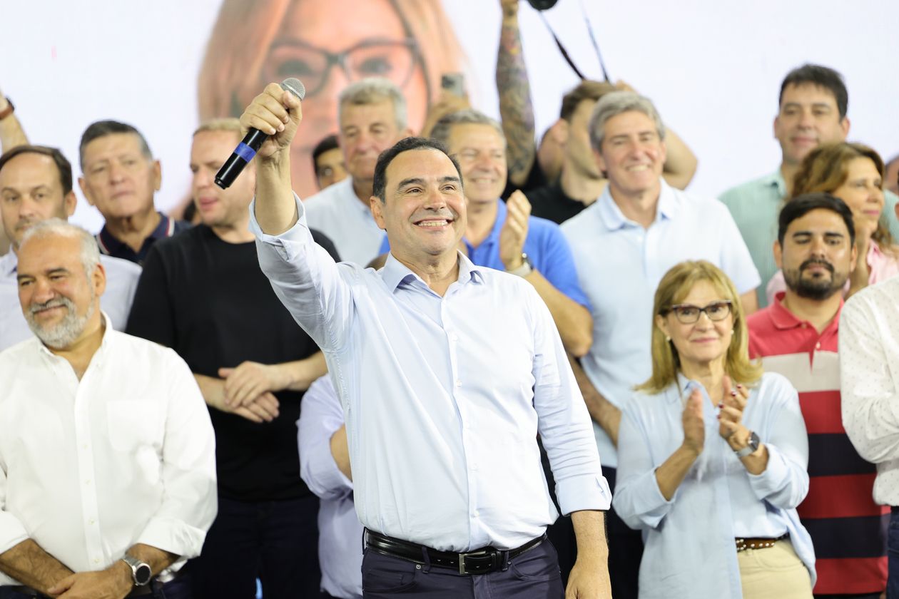 Gustavo Valdés ante su última elección como gobernador.&nbsp;