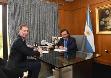 Diego Santilli y Gustavo Sáenz.&nbsp;