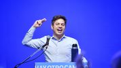 Axel Kicillof en un acto en Ensenada.