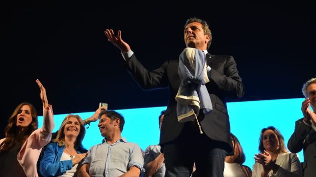 Sergio Massa celebra ser el candidato más votado
