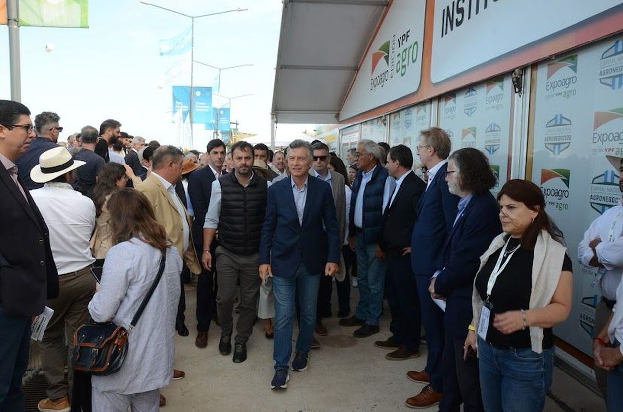 Mauricio Macri, en el acto de apertura de Expoagro.