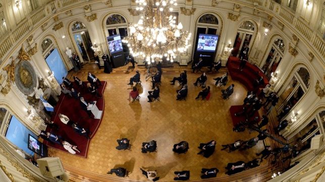 reforma judicial: la foto del anuncio revelo sociedades clave en el congreso