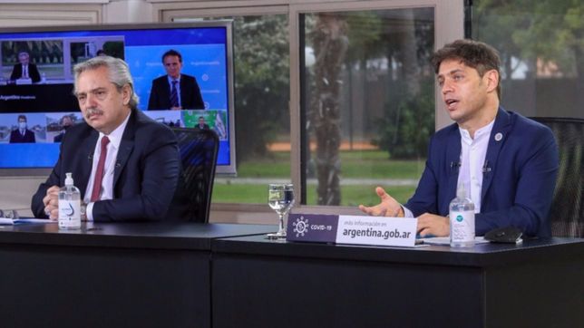 kicillof se diferencia, pero ahora de fernandez: cuarentena sin cambios