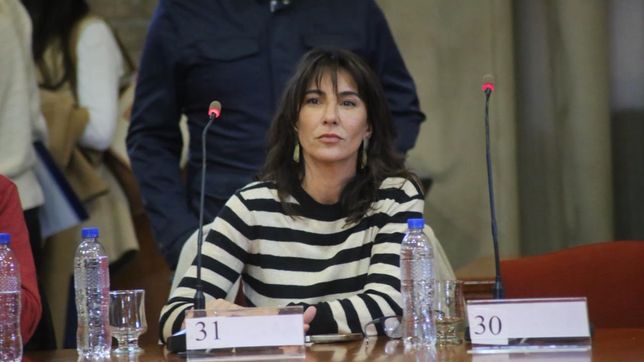 Natalia de la Sota durante una jornada de reflexión sobre la Ley de Financiamiento Universitario