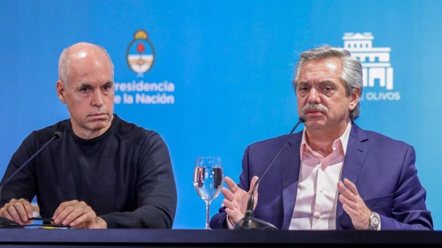 las curvas inversas de fernandez y larreta: uno cae y el otro crece