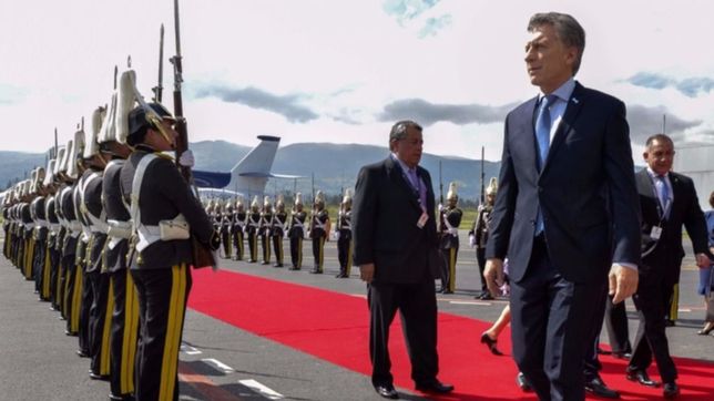 macri sufrio una leve descompensacion en ecuador