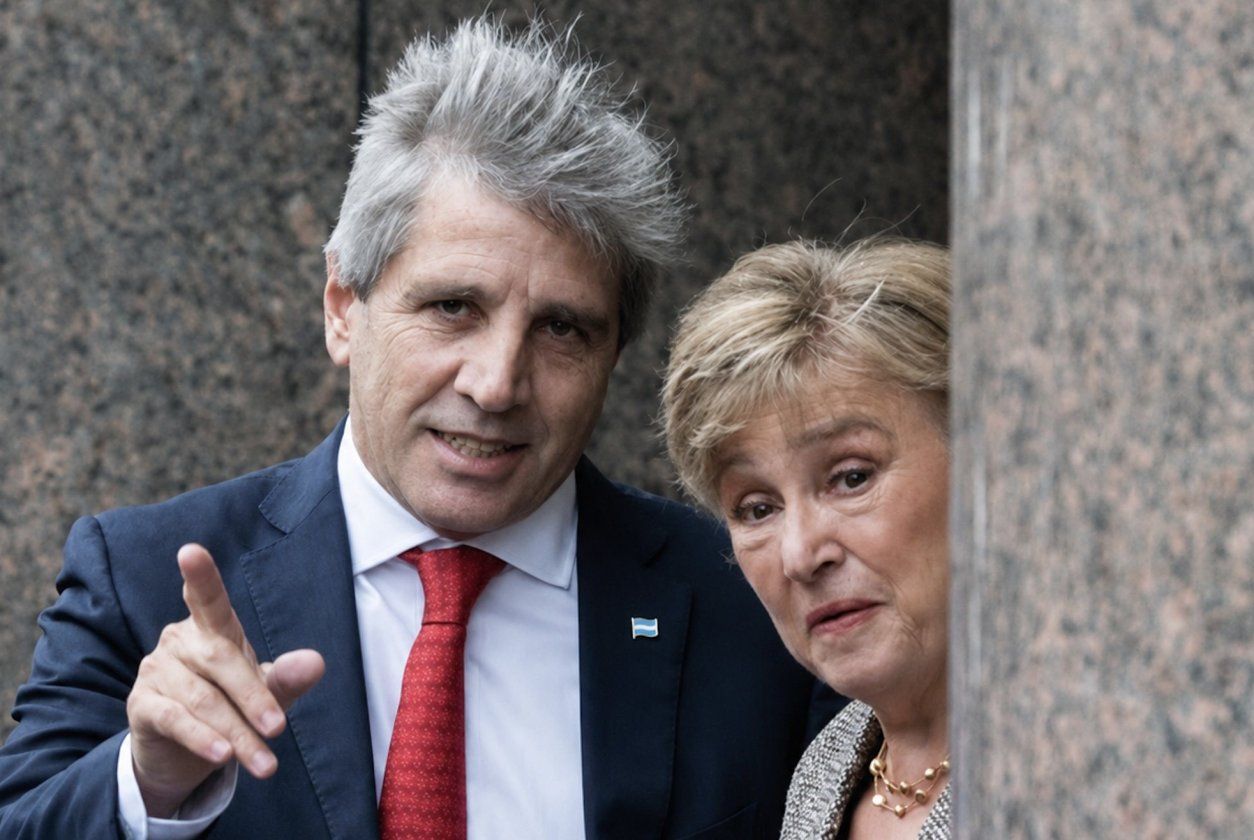 Toto Caputo y la jefa del FMI, Kristalina Georgieva.