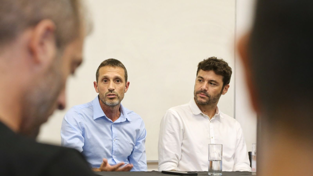 Pablo Corsalini, intendente de Pérez, afina su alianza con Juan Monteverde en Rosario y Diego Giuliano en Santa Fe.