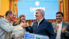Martín Llaryora junto a Fabricio Díaz recorrieron localidades de Punilla