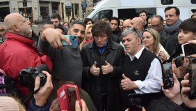 Javier Milei en San Nicolás, en 2023.&nbsp;
