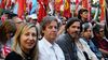Frente de Izquierda: Myriam Bregman y Del Caño cerraron su campaña frente a la Embajada de Estados Unidos.
