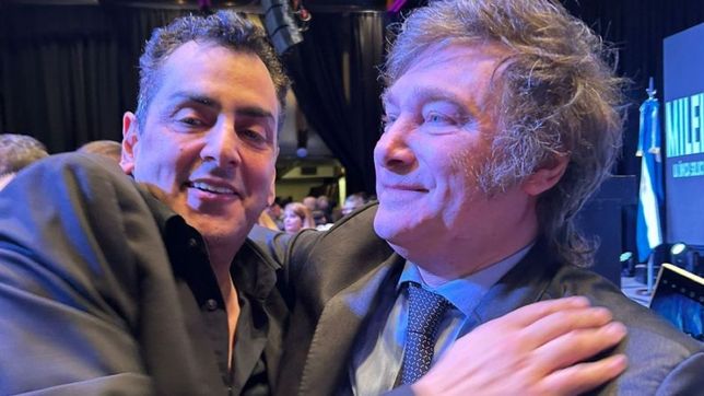 Leonardo Cefelli y Javier Milei.el líder&nbsp;