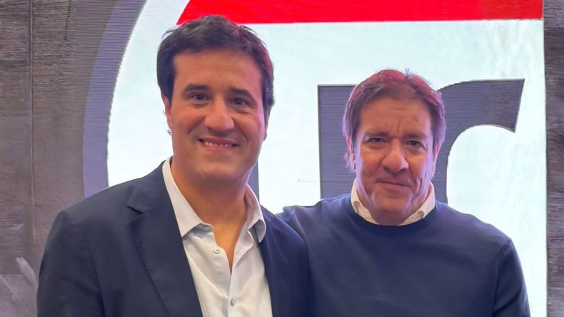 Maximiliano Abad y Fernando Roig en el comité bahiense de la UCR.