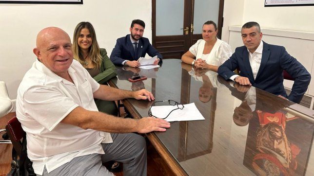 Nahuel Sotelo, en la Casa Rosada.