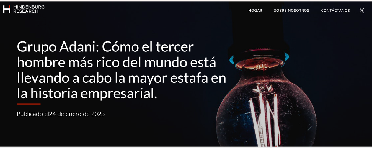 El informe de Hindenburg Research sobre Adani que involucra a Phoenix Global Fund.
