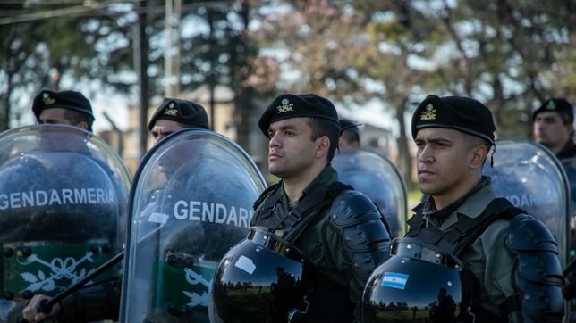 campana por la seguridad: anibal fernandez desembarca con 300 gendarmes en la plata