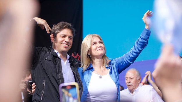 Axel Kicillof y Verónica Magario.