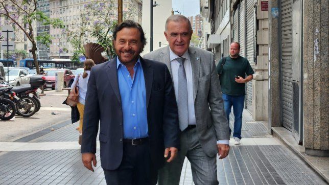 Gustavo Sáenz y Osvaldo Jaldo, animadores del nuevo espacio que reúne a los gobernadores dialoguistas. 