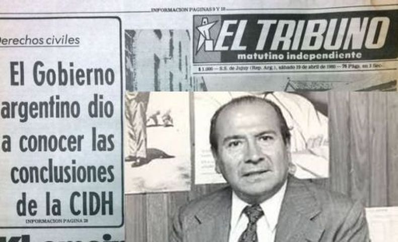 Roberto Romero en la tapa de El Tribuno. 