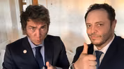 Javier Milei y Damián Reidel.&nbsp;