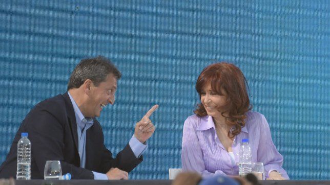 Cristina Fernández de Kirchner y Sergio Massa