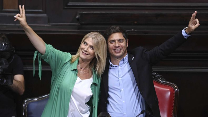 Verónica Magario y Axel Kicillof