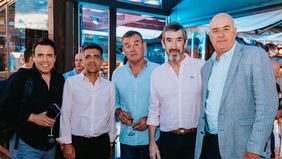 Luis Macario, junto a industriales de Córdoba.