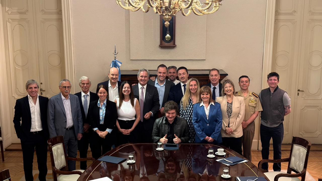 Javier Milei reunió a su gabinete en Casa Rosada.