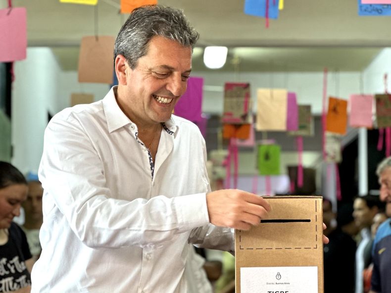 Votó Sergio Massa